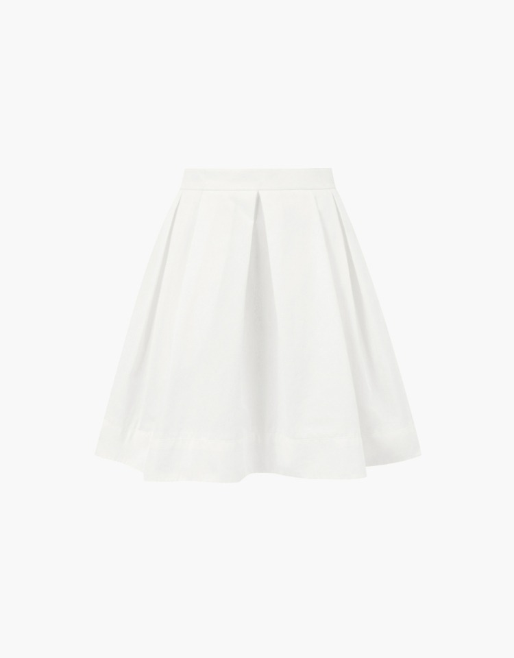 [티슈&#039;s pick!]flare mini skirt - white