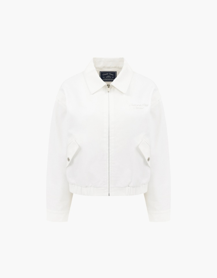 bomber jacket - white