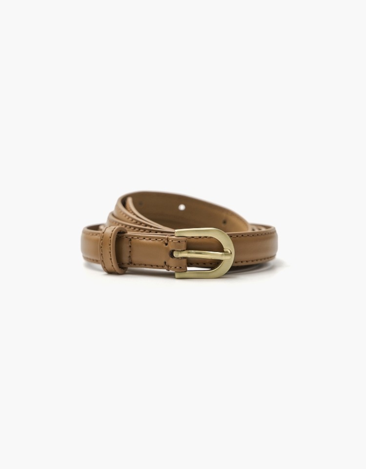 standard leather belt (15mm) - camel