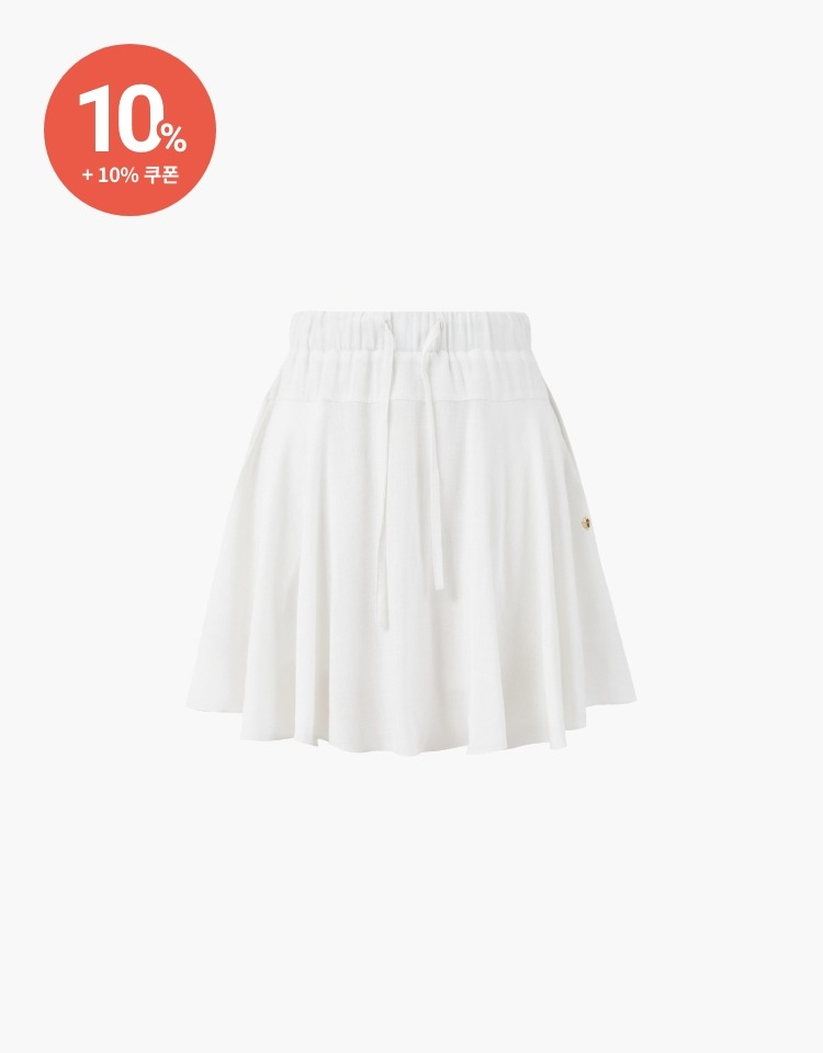 [10% 할인+10% 쿠폰]pure banding skirt - white