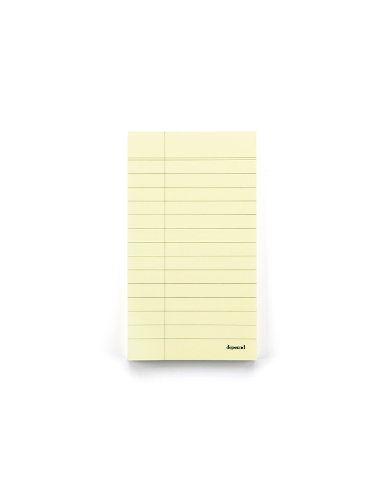 [homepage exclusive]memo pad (yellow)