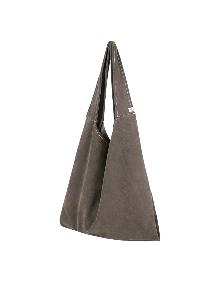 coffee bag (shoulder) - gray suede