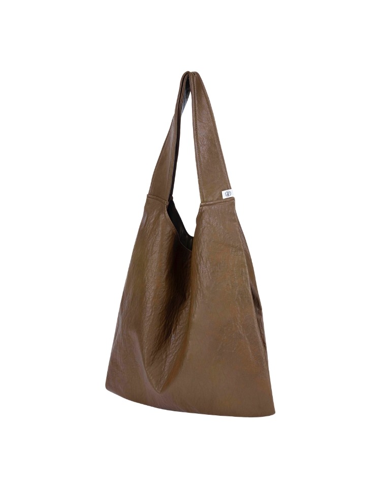coffee bag (shoulder) - tan leather