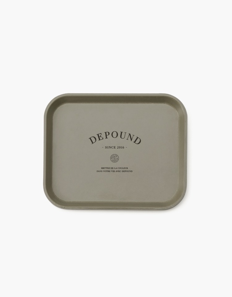 [EXCLUSIVE]classic logo tray (taupe)