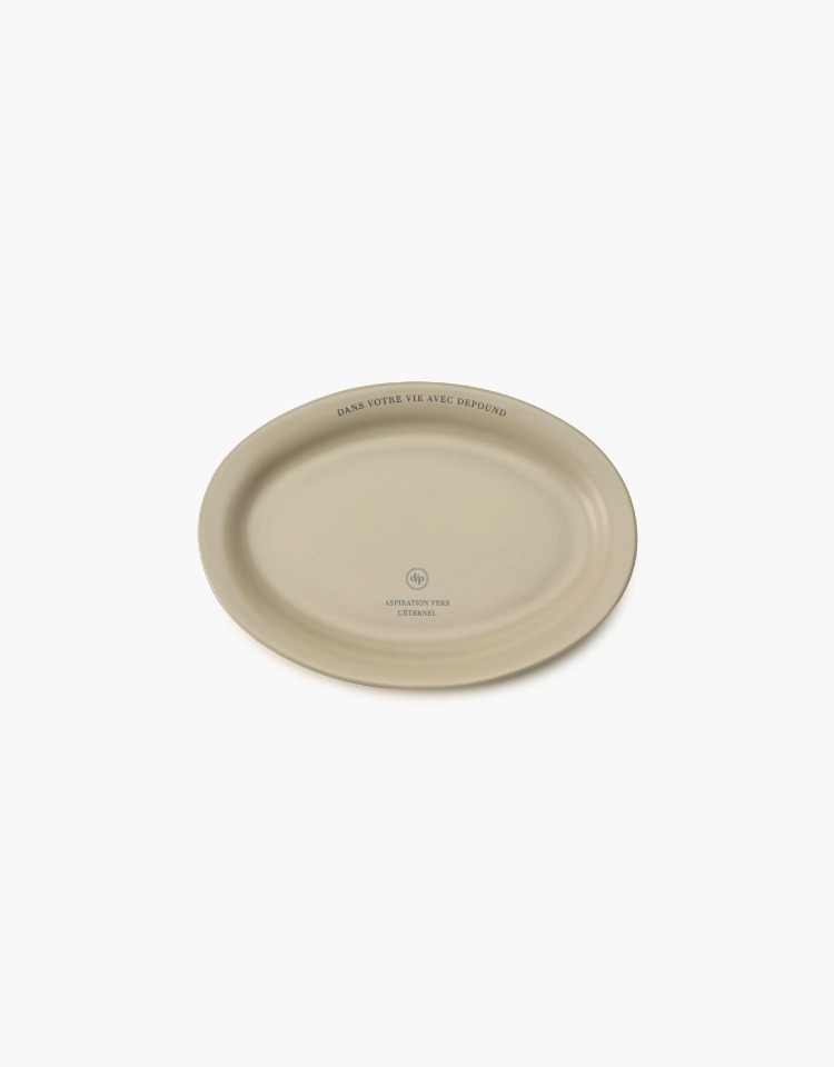[EXCLUSIVE]oval plate (beige)