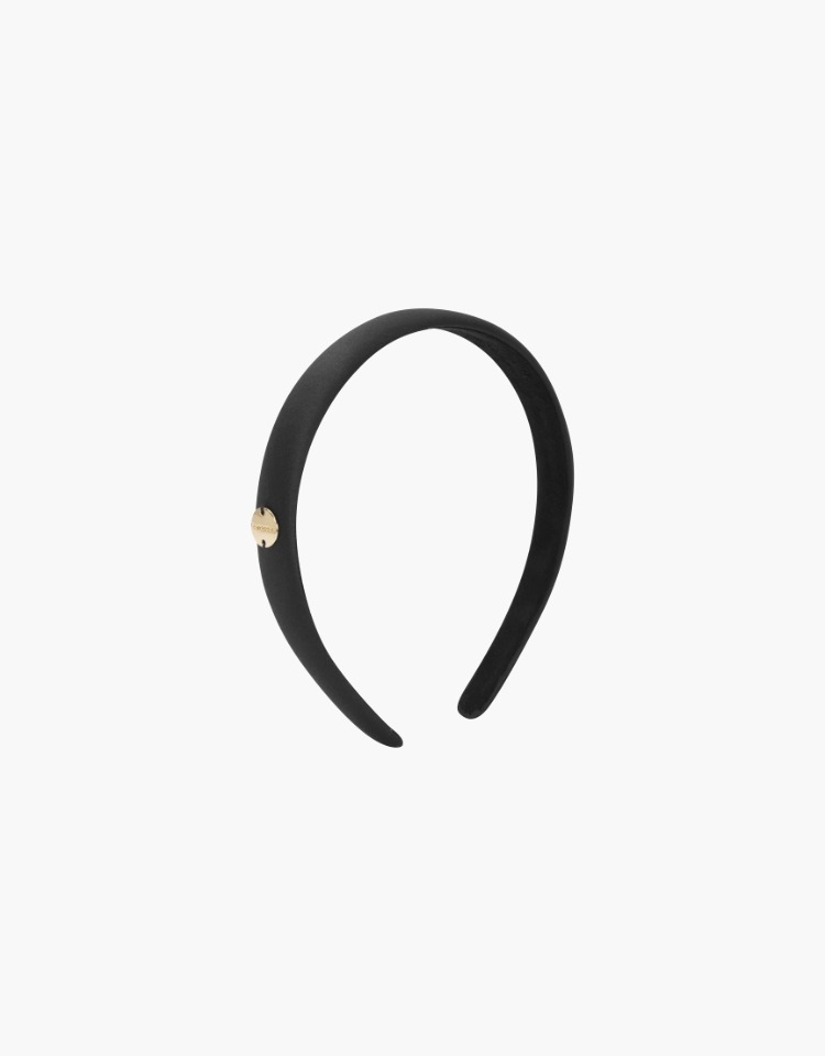 [예약배송 10/10][트와이스 다현 착용] satin hairband (S) - black