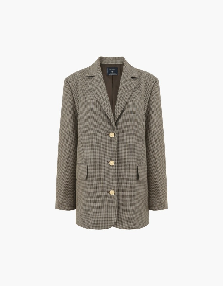 standard classic jacket (brown check)