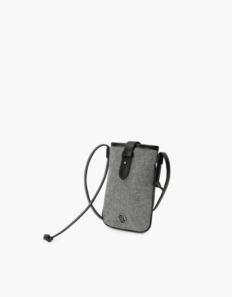 town bag (crossbody mini) - melange charcoal