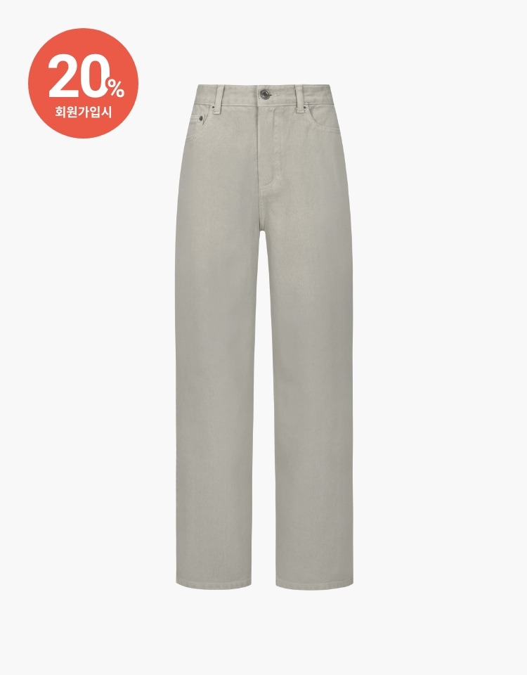 [PRE-ORDER 9/18~9/25]color dyeing pants - khaki gray