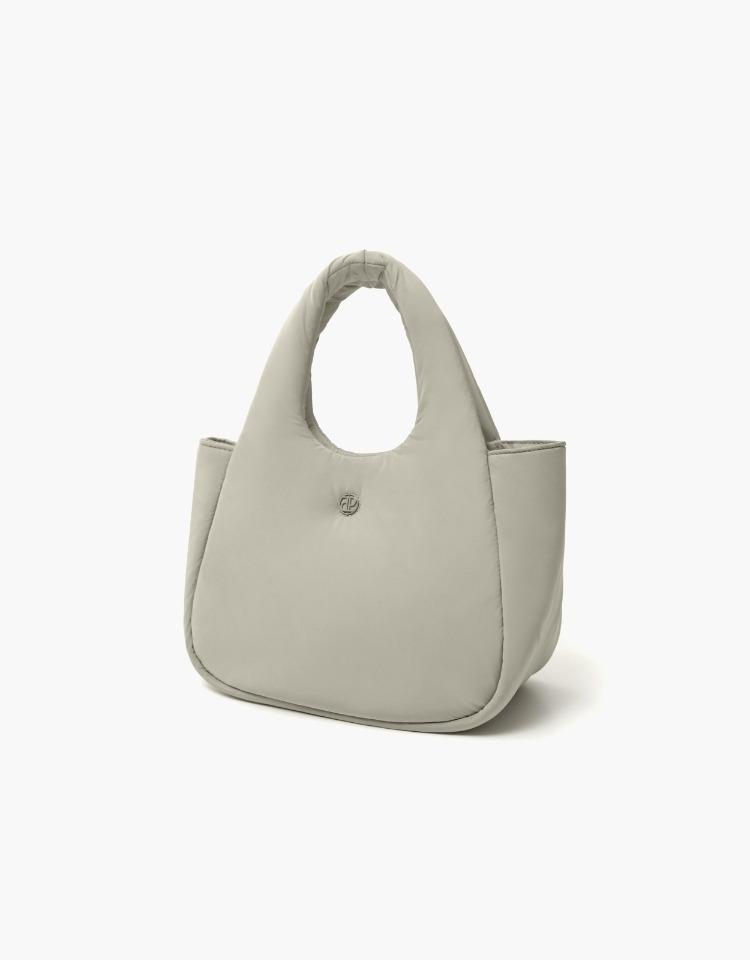 mono padded bag - gray beige (M)