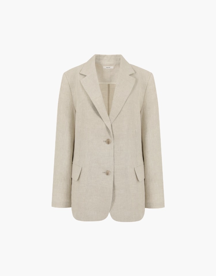 [EXCLUSIVE]standard linen jacket (natural)