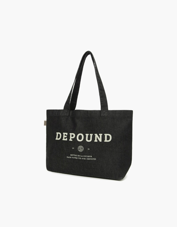 voyage bag (L) - black denim