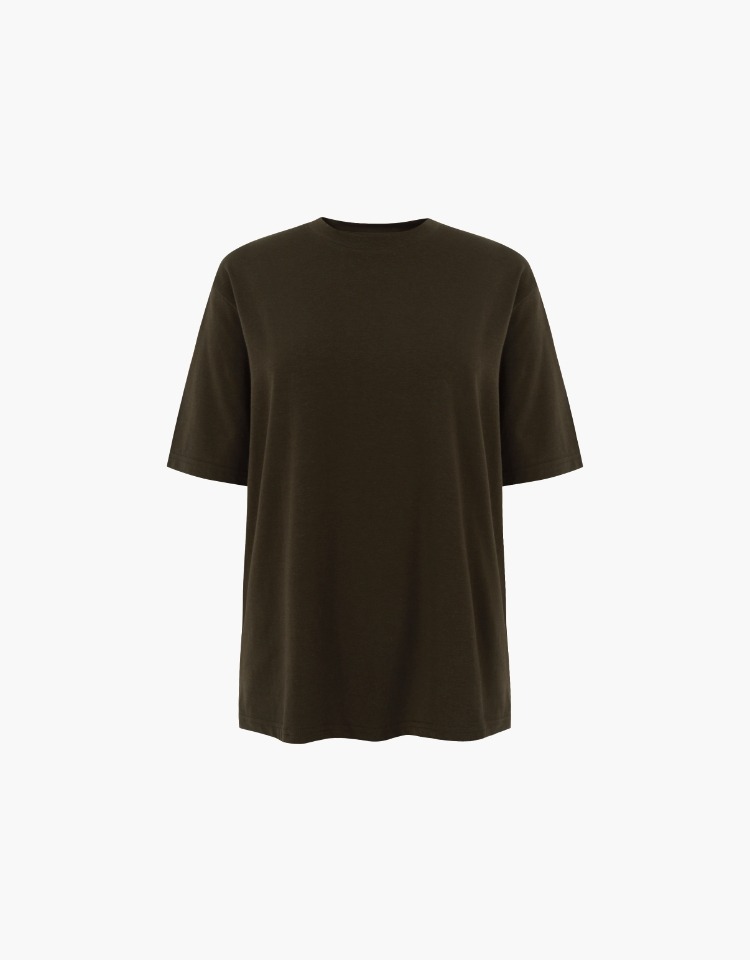 silky box t-shirts (brown)