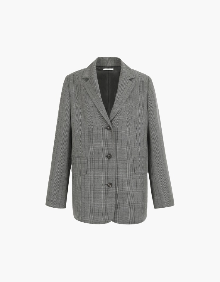 standard classic jacket - gray check