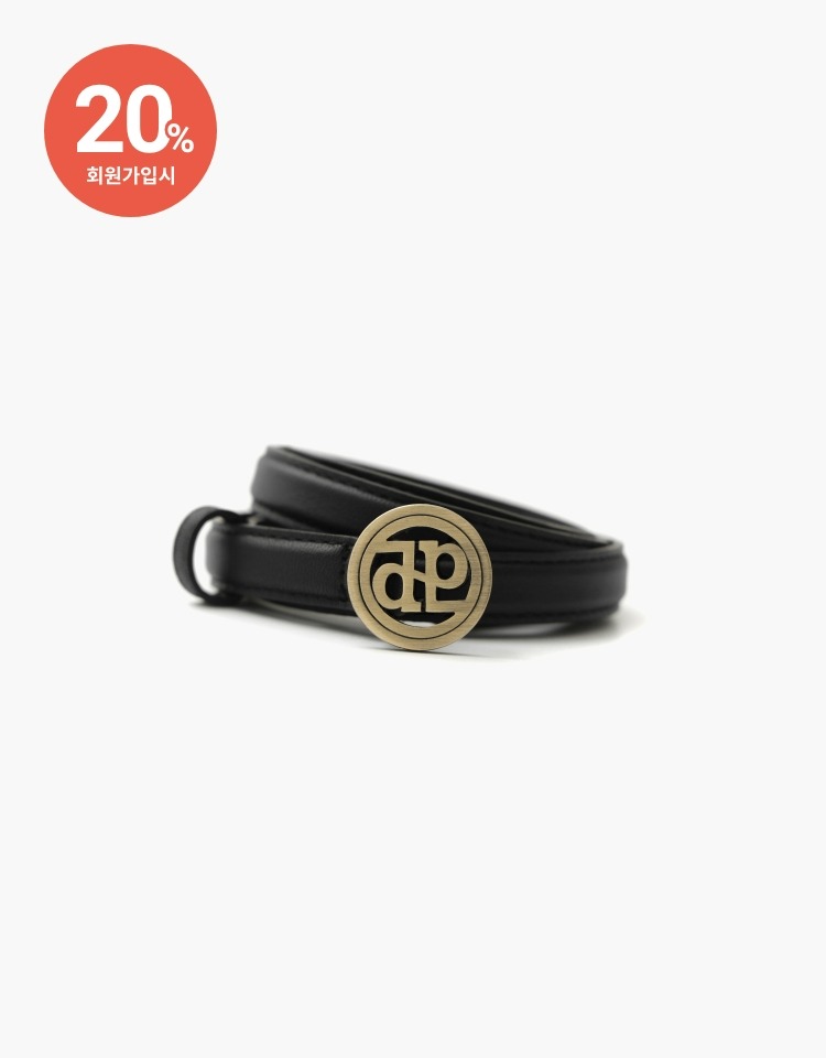 [PRE-ORDER 8/16~8/22]d/p logo belt (black)