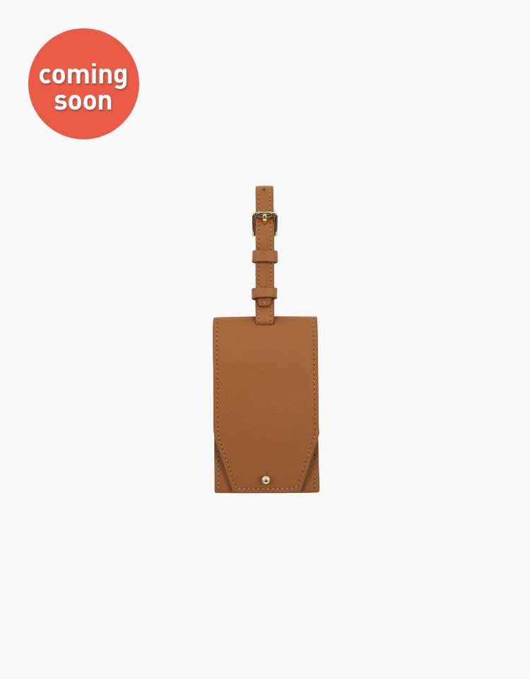 [6/7 11am OPEN]luggage name tag - camel