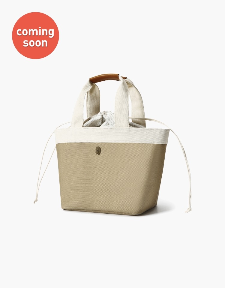 [6/7 11am OPEN]market bag (picnic) - mocha (M)