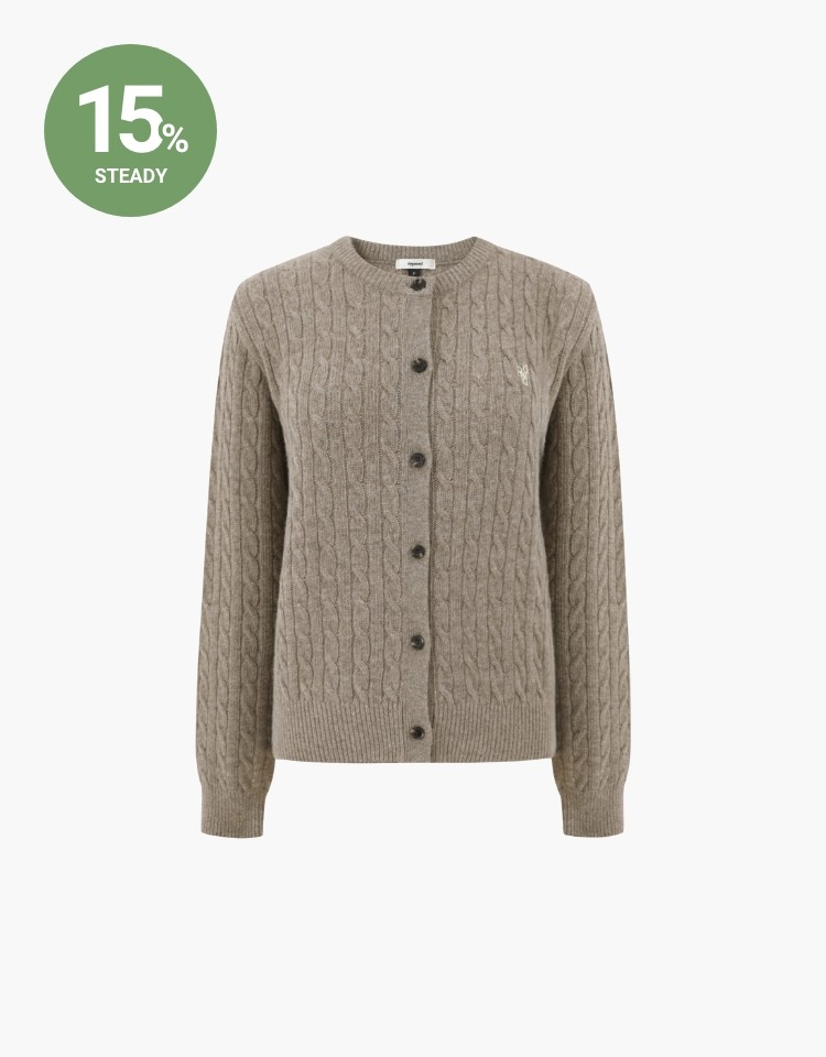 [EVENT 9/18~9/25]dpwd cable cardigan - oatmeal