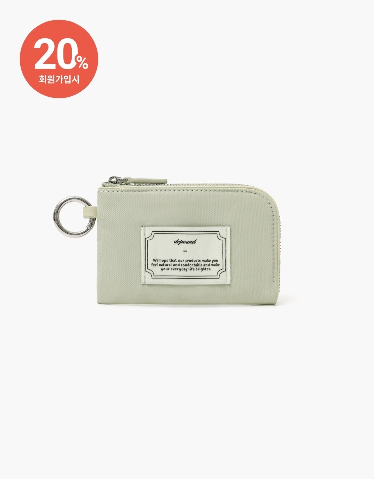 [PRE-ORDER 9/18~9/25]foret zip-wallet - green beige