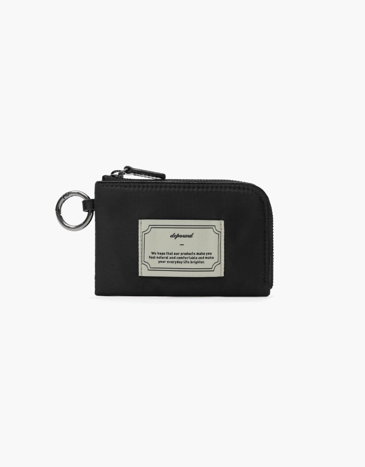 foret zip-wallet - black