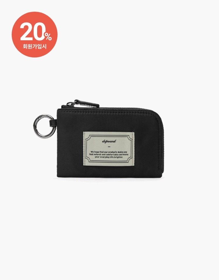 [PRE-ORDER 9/18~9/25]foret zip-wallet - black