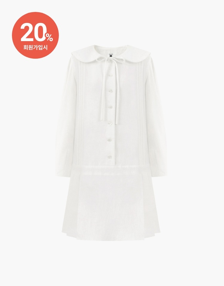 [PRE-ORDER 9/18~9/25]pleats dress - white