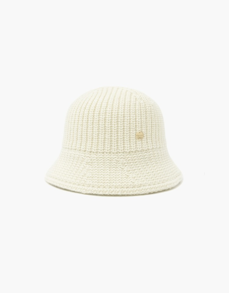 wholegarment wool bucket hat - ivory