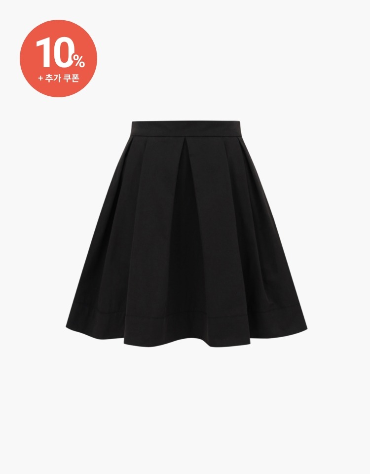 [10% 할인+10% 쿠폰]flare mini skirt - black
