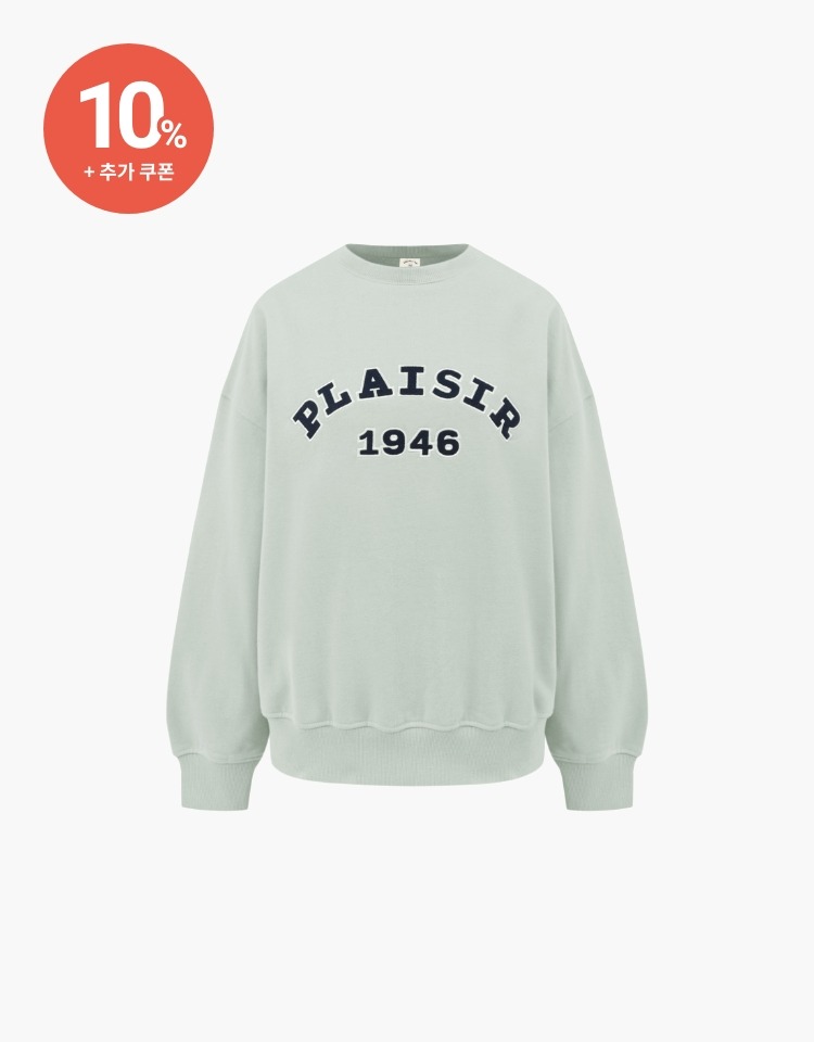 [10% 할인+10% 쿠폰]plaisir sweatshirts - mint
