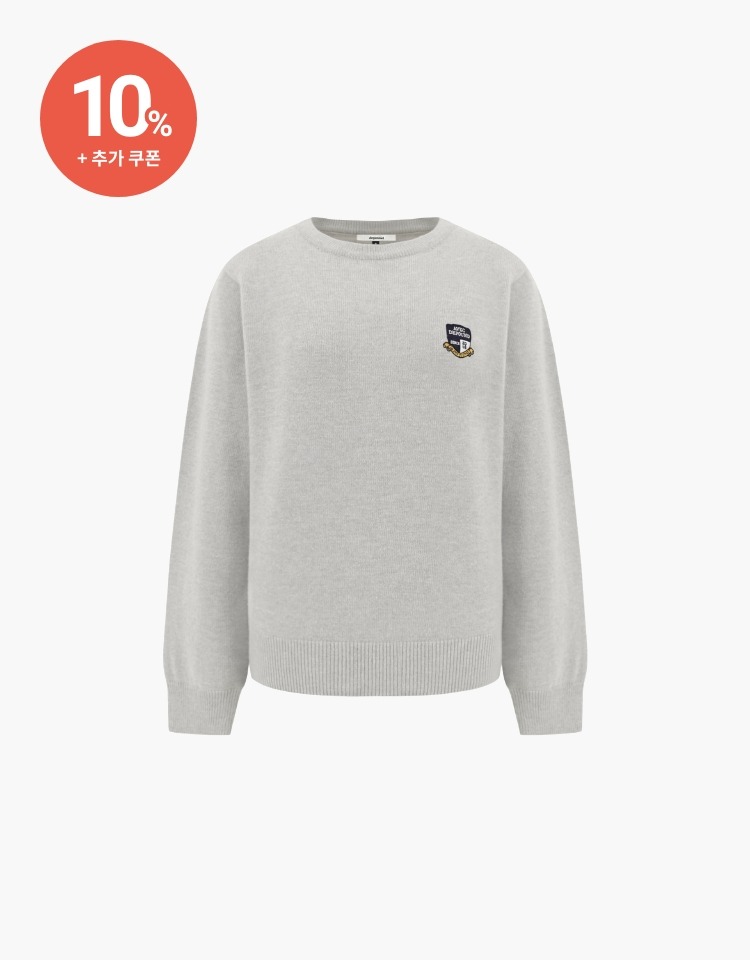 [10% 할인+10% 쿠폰]emblem pullover - gray