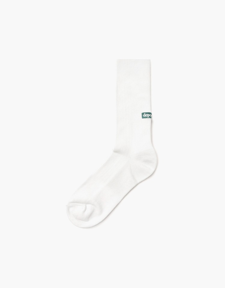 essential rib socks - off white