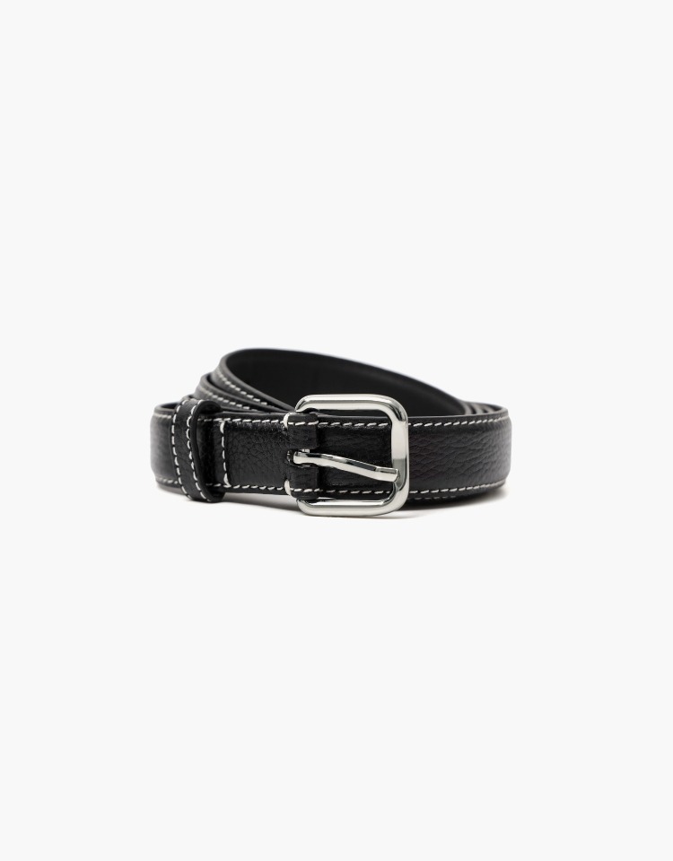 standard leather belt (20mm) - black