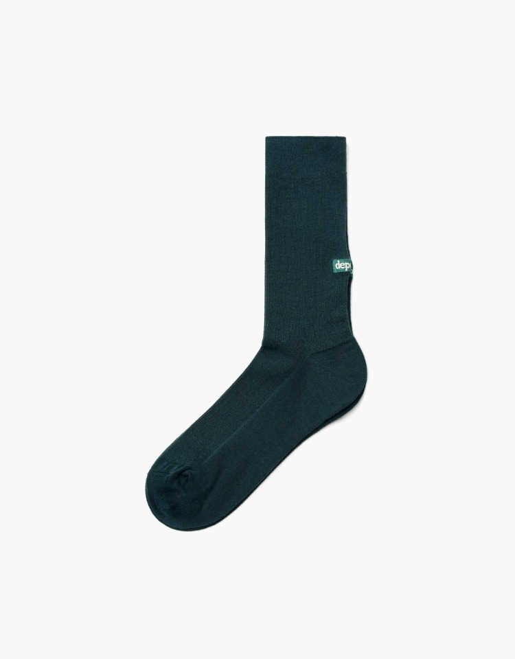 essential rib socks - green