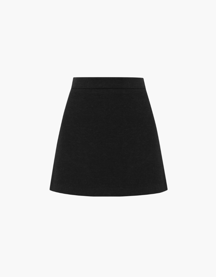 [예약배송 3/13]classic tweed skirt - black