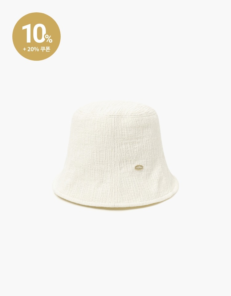 [다송이송송 PICK]tulip bucket hat (rugged cotton) - ivory