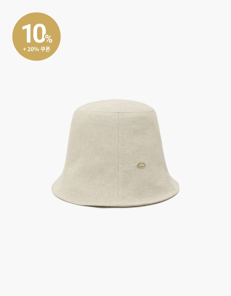 [다송이송송 PICK]tulip bucket hat (linen) - natural